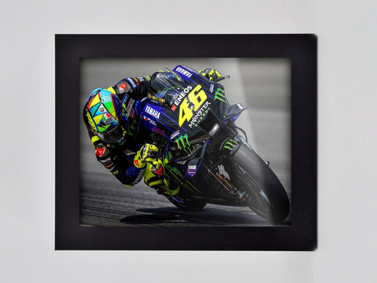 Rossi on Track 46 Framed Print