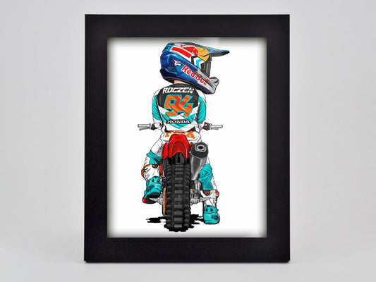 Roczen Cartoon Framed Print