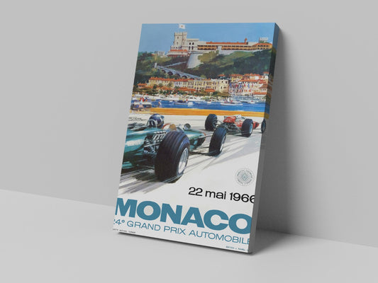 monaco 1966 Poster Canvas Print