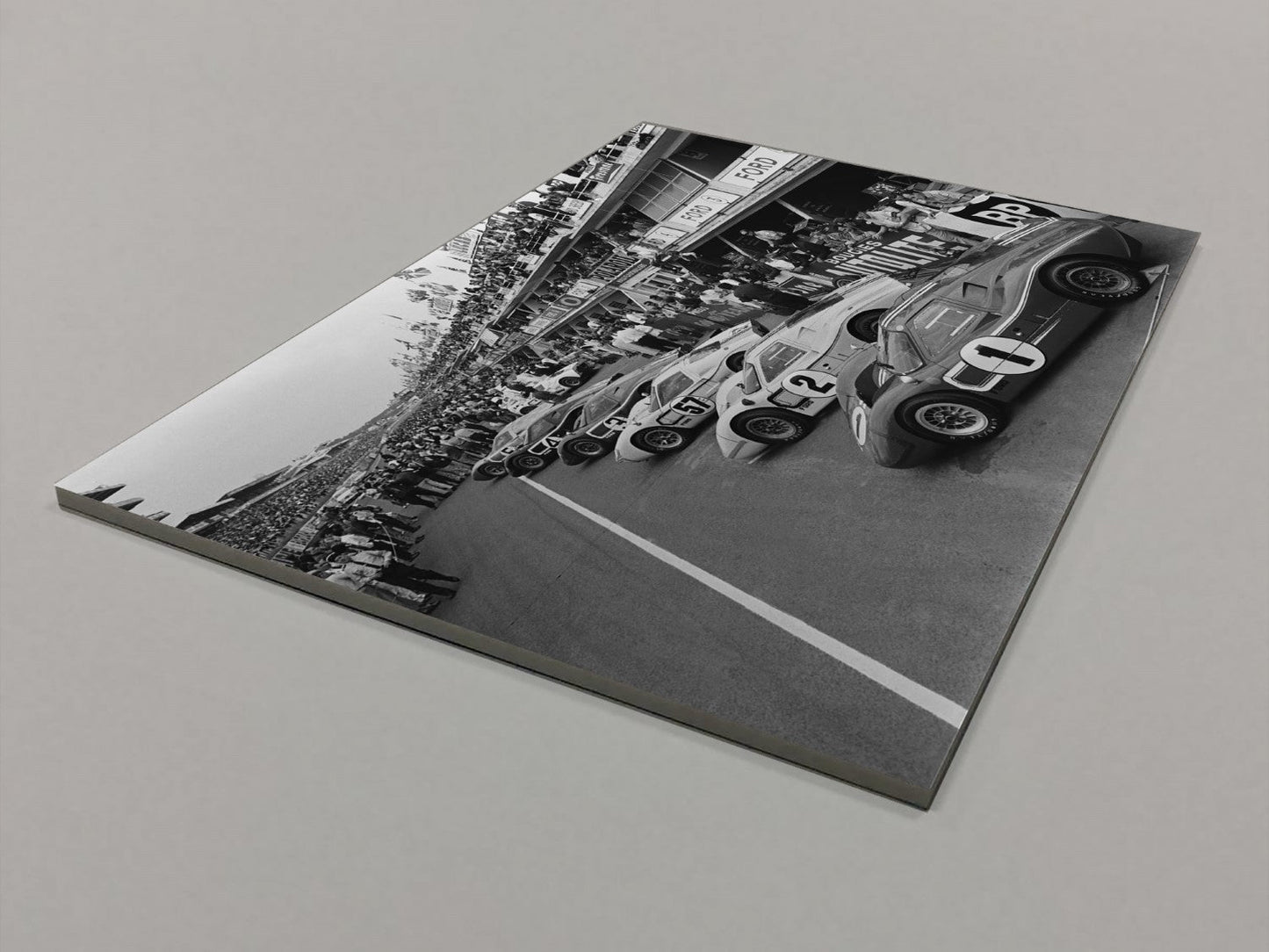 Ford GT40s Le Mans 1967 Foamex Print
