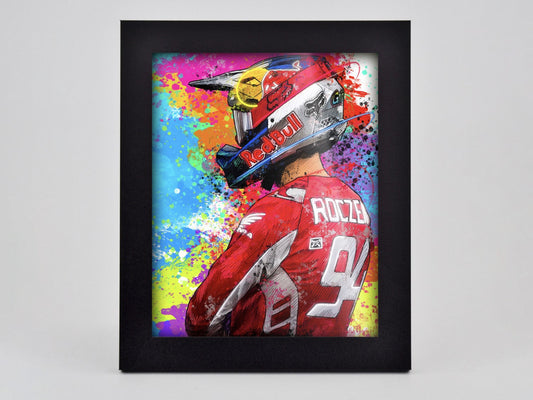 Roczen in Red Framed Print