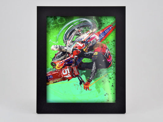 Justin Barcia in Green Framed Print