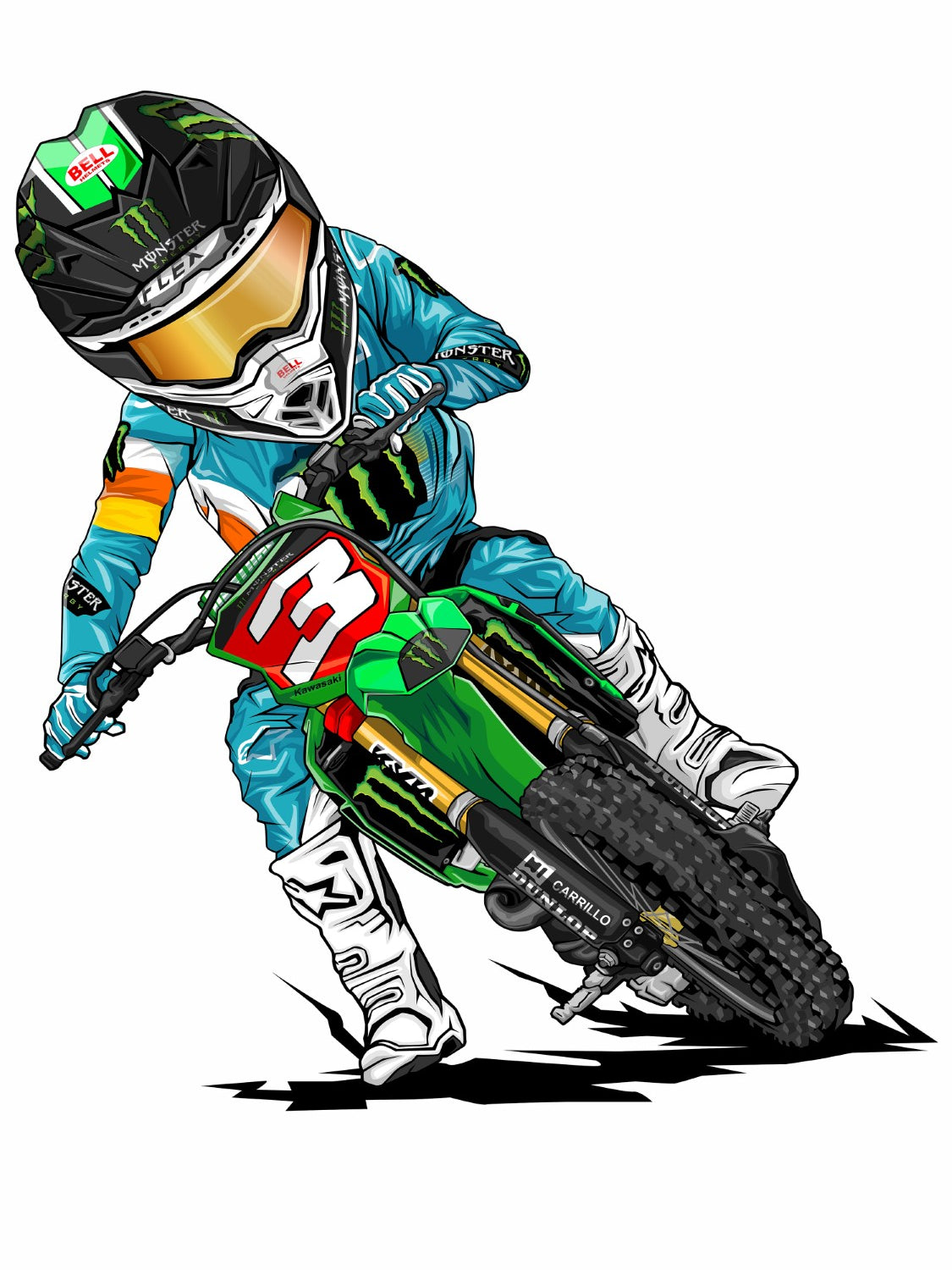 Tomac Cartoon Foamex Print