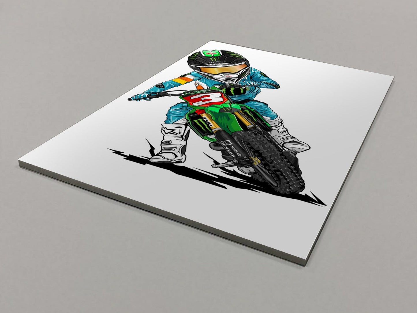 Tomac Cartoon Foamex Print