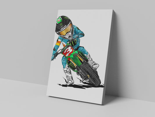 Tomac Cartoon Canvas Print