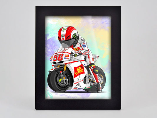 Simoncelli Cartoon Framed Print