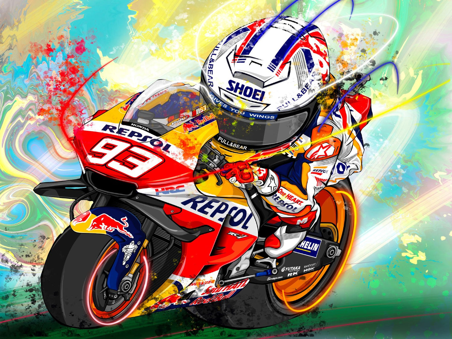 Marquez 93 Foamex Print
