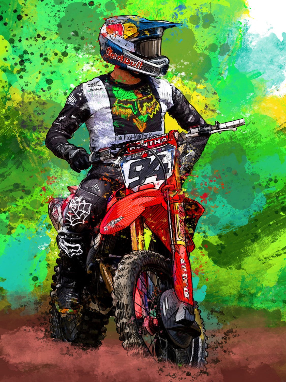 Ken Roczen Looking On Canvas Print