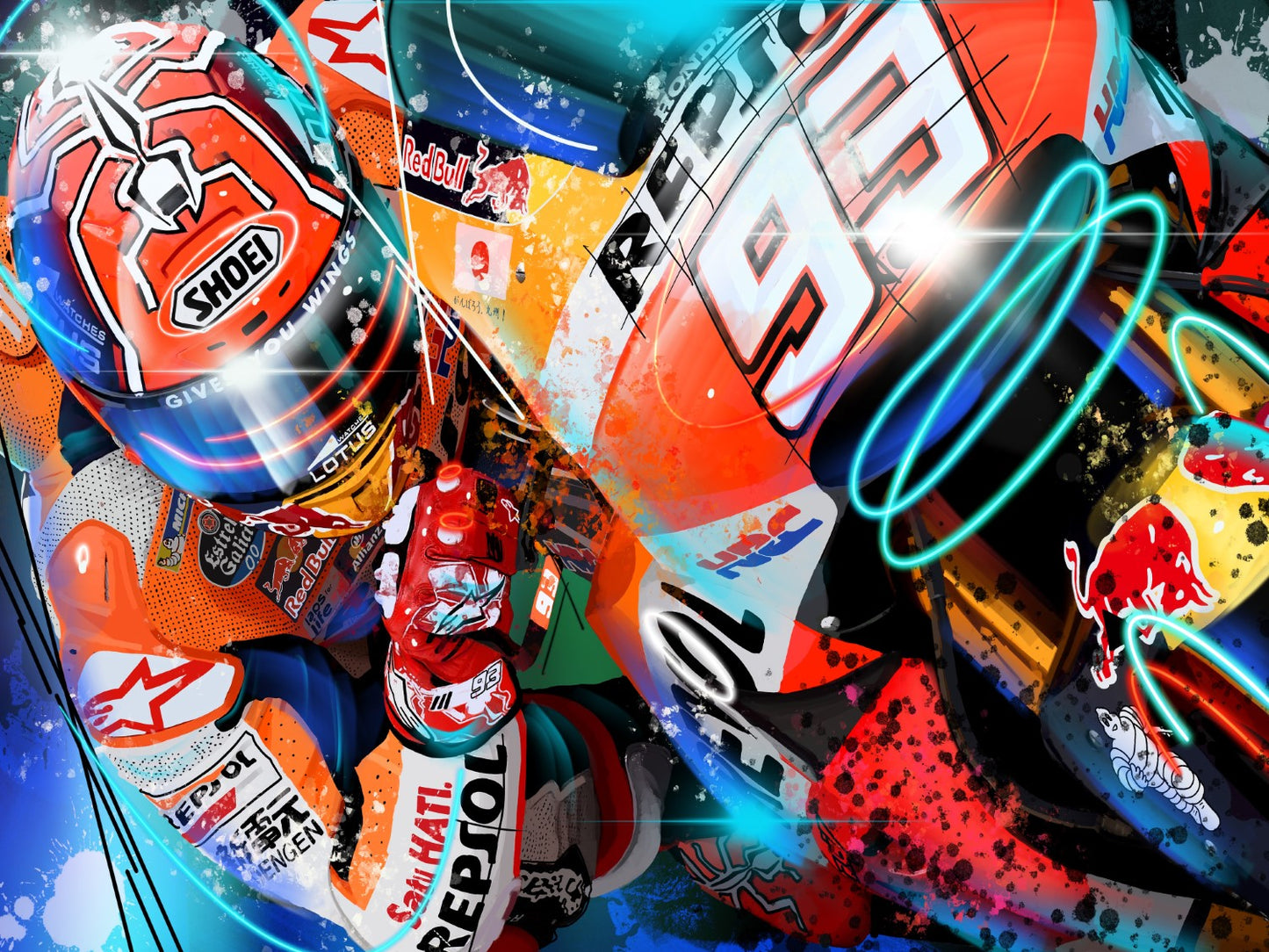 Mark Marquez 93 Canvas Print