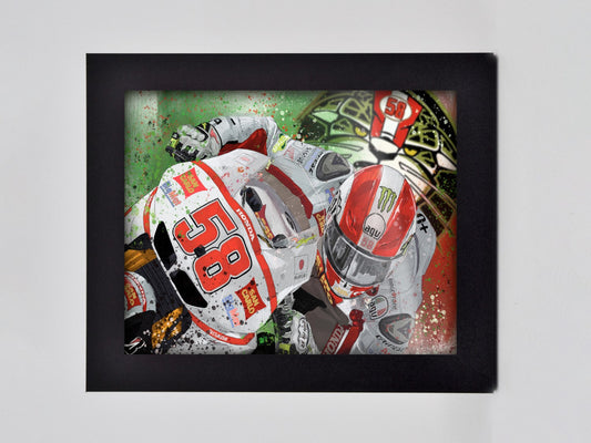 Remembering Marco Simoncelli Framed Print