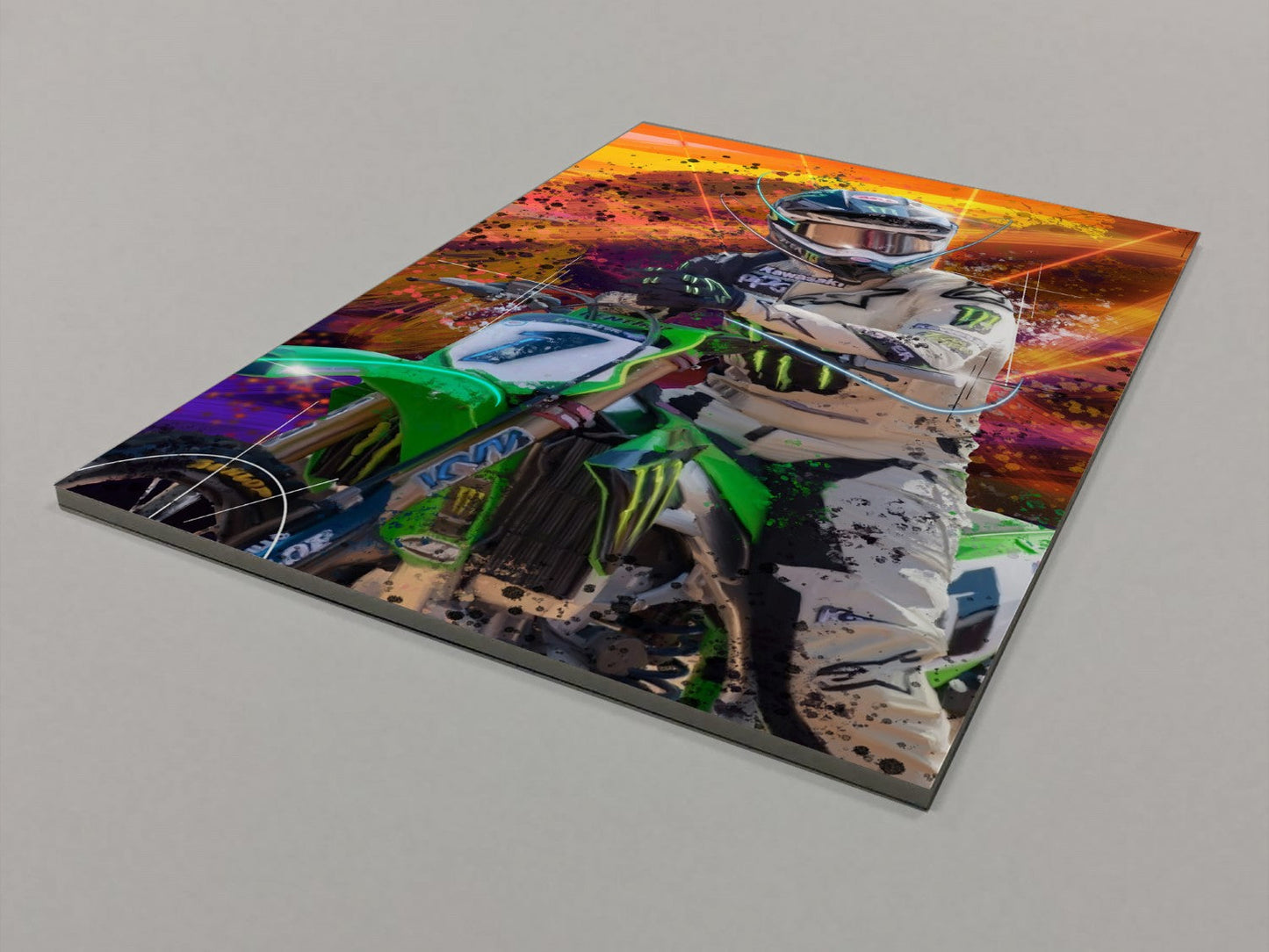 Carmichael on Orange Foamex Print