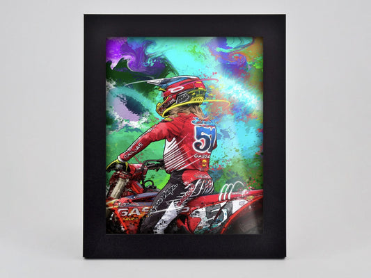 Justin Barcia In Red Framed Print
