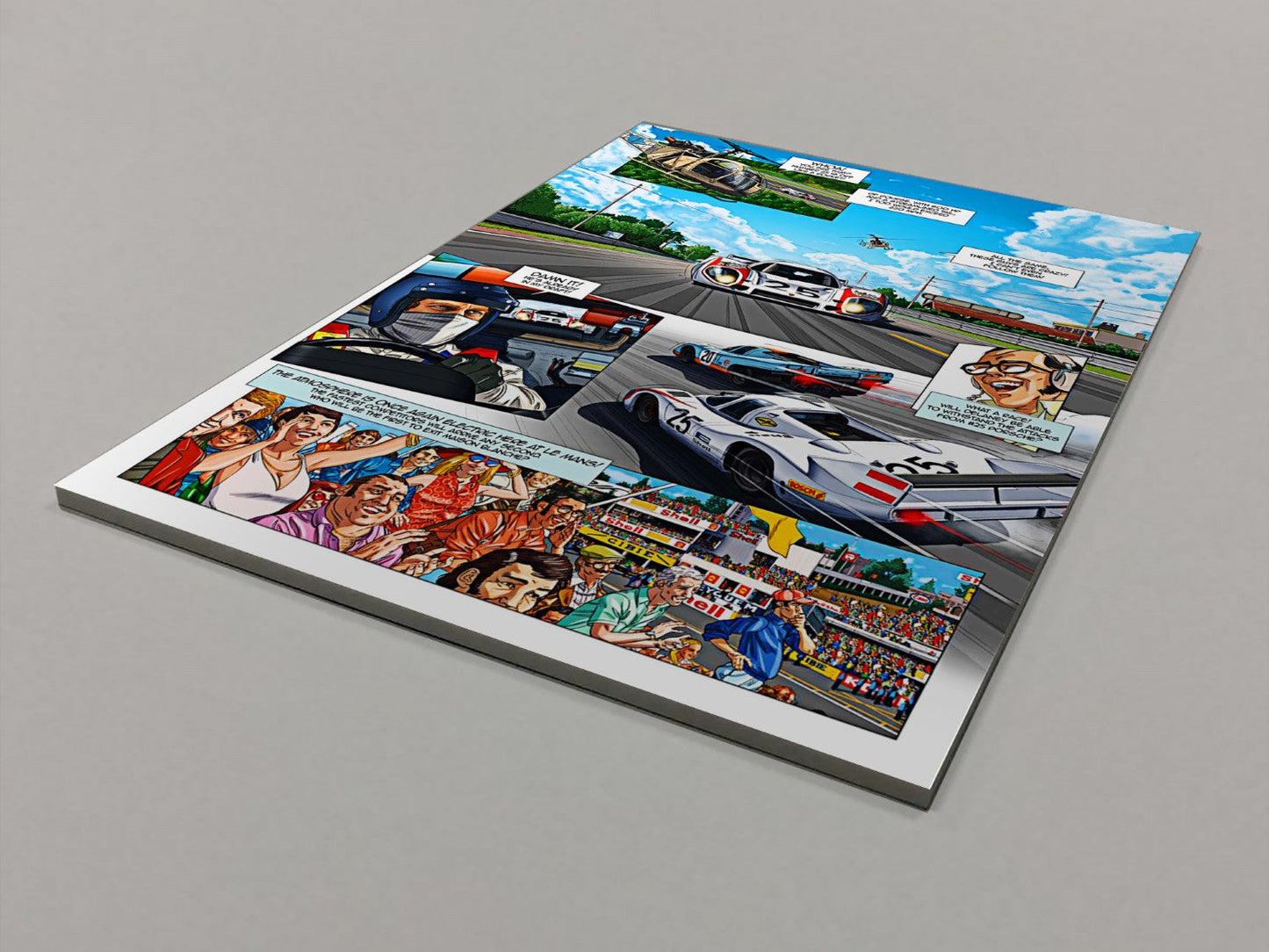 Le Mans Movie Stills Foamex Print