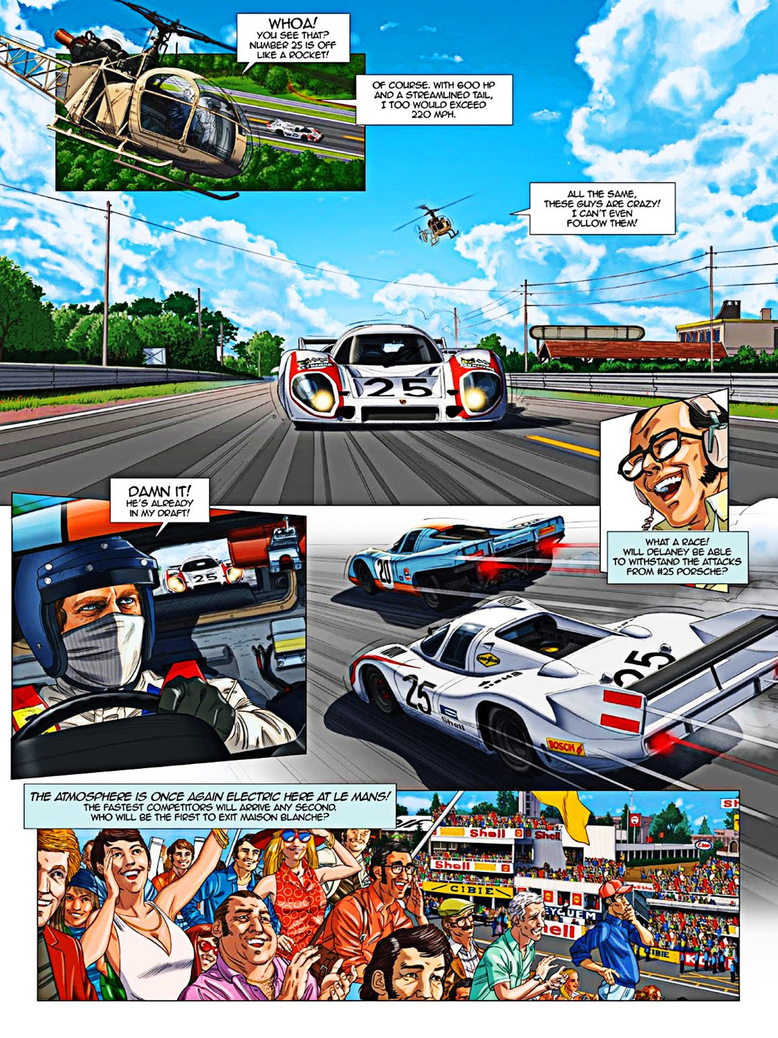 Le Mans Movie Stills Framed Print