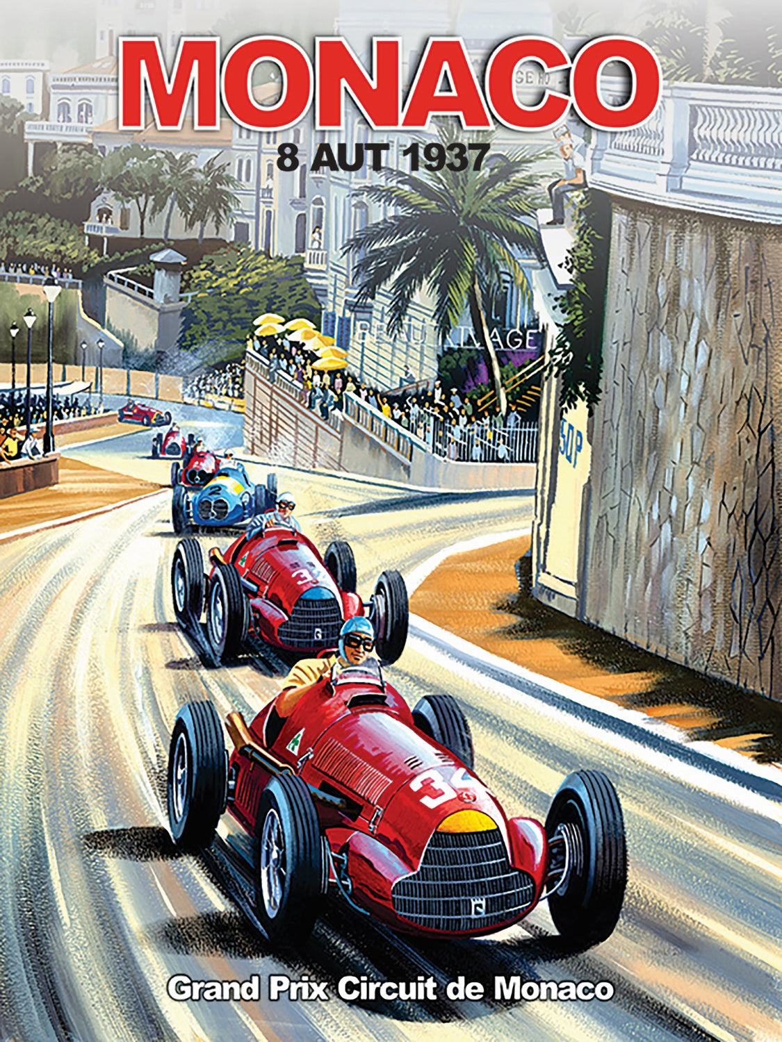 Monaco 1937 Poster Canvas Print