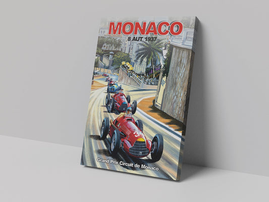 Monaco 1937 Poster Canvas Print