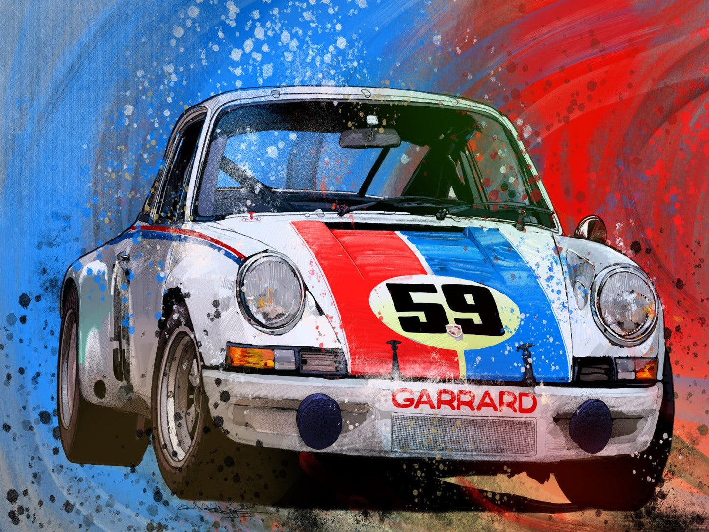 Porsche Classic Foamex Print