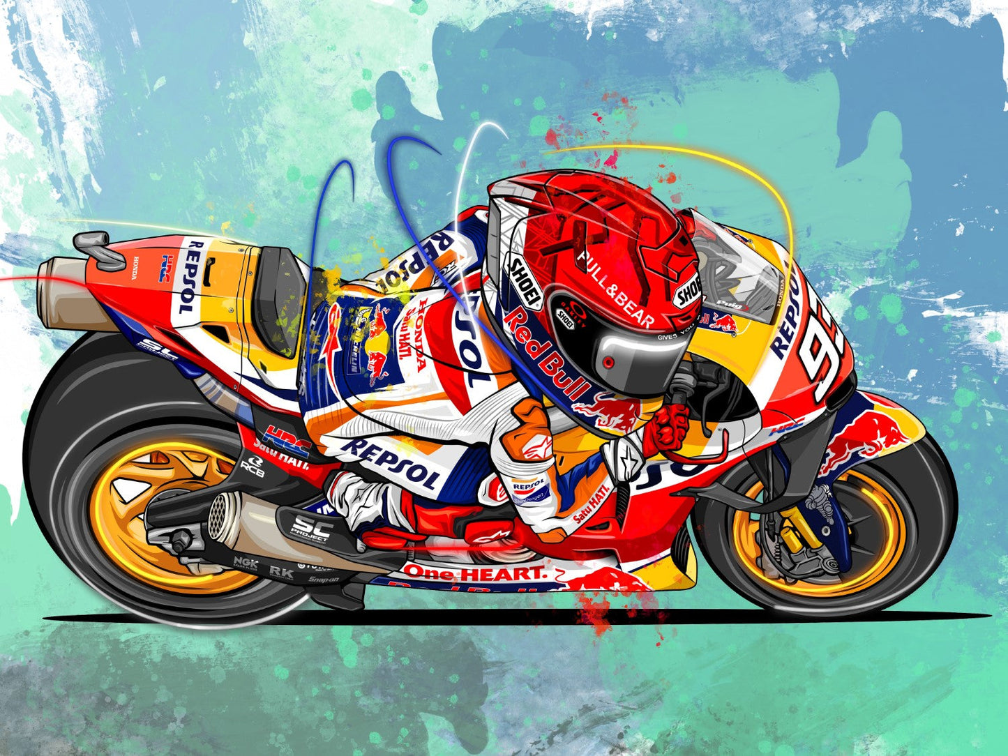 Marquez 93 Canvas Print