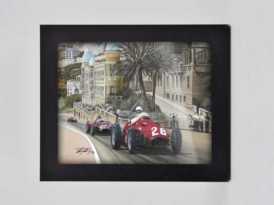 Stirling Moss Monaco 1957 Framed Print