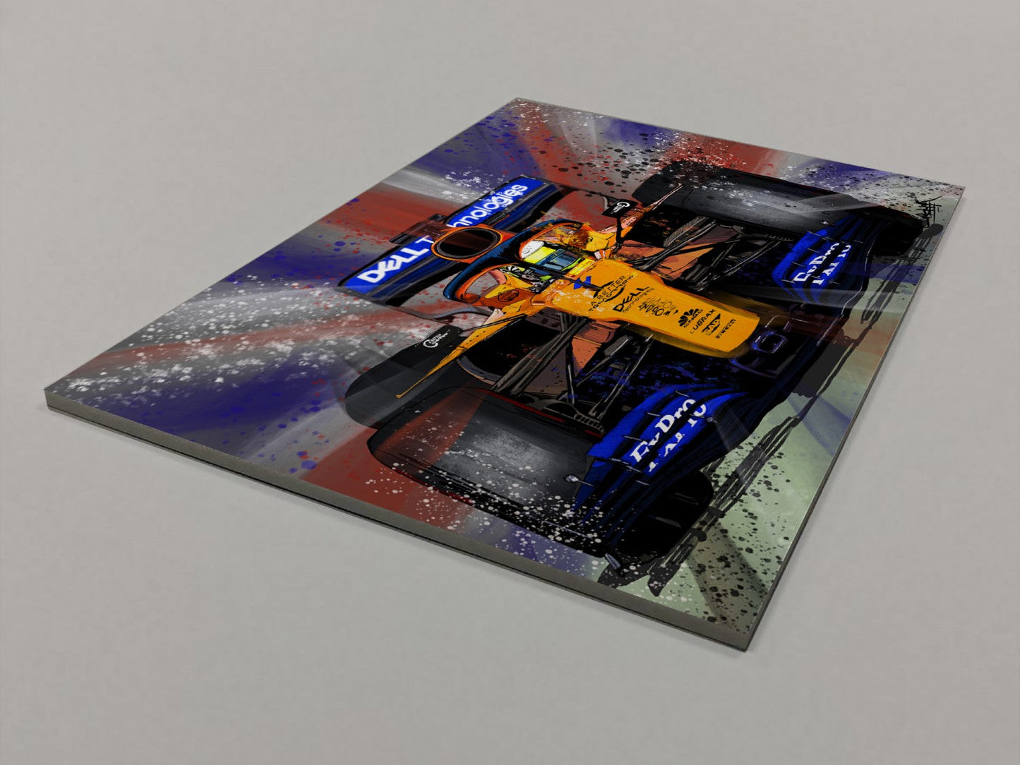 Lando Norris Mclaren Foamex Print