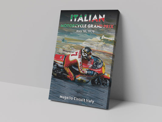 Italian1976 Vintage Poster Canvas Print