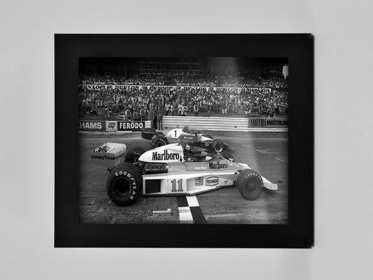 James Hunt & Niki Lauda Framed Print