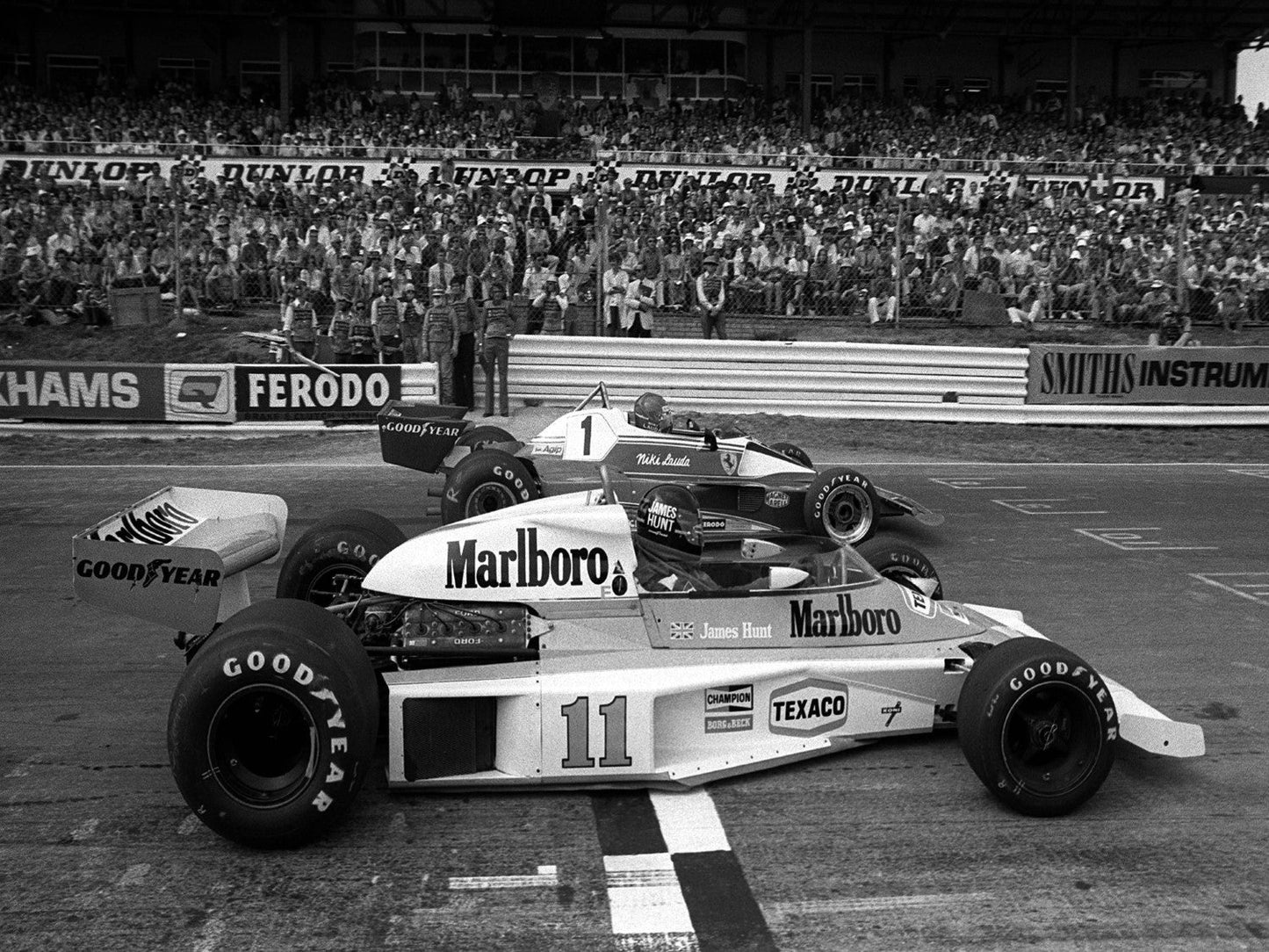 James Hunt & Niki Lauda Foamex Print