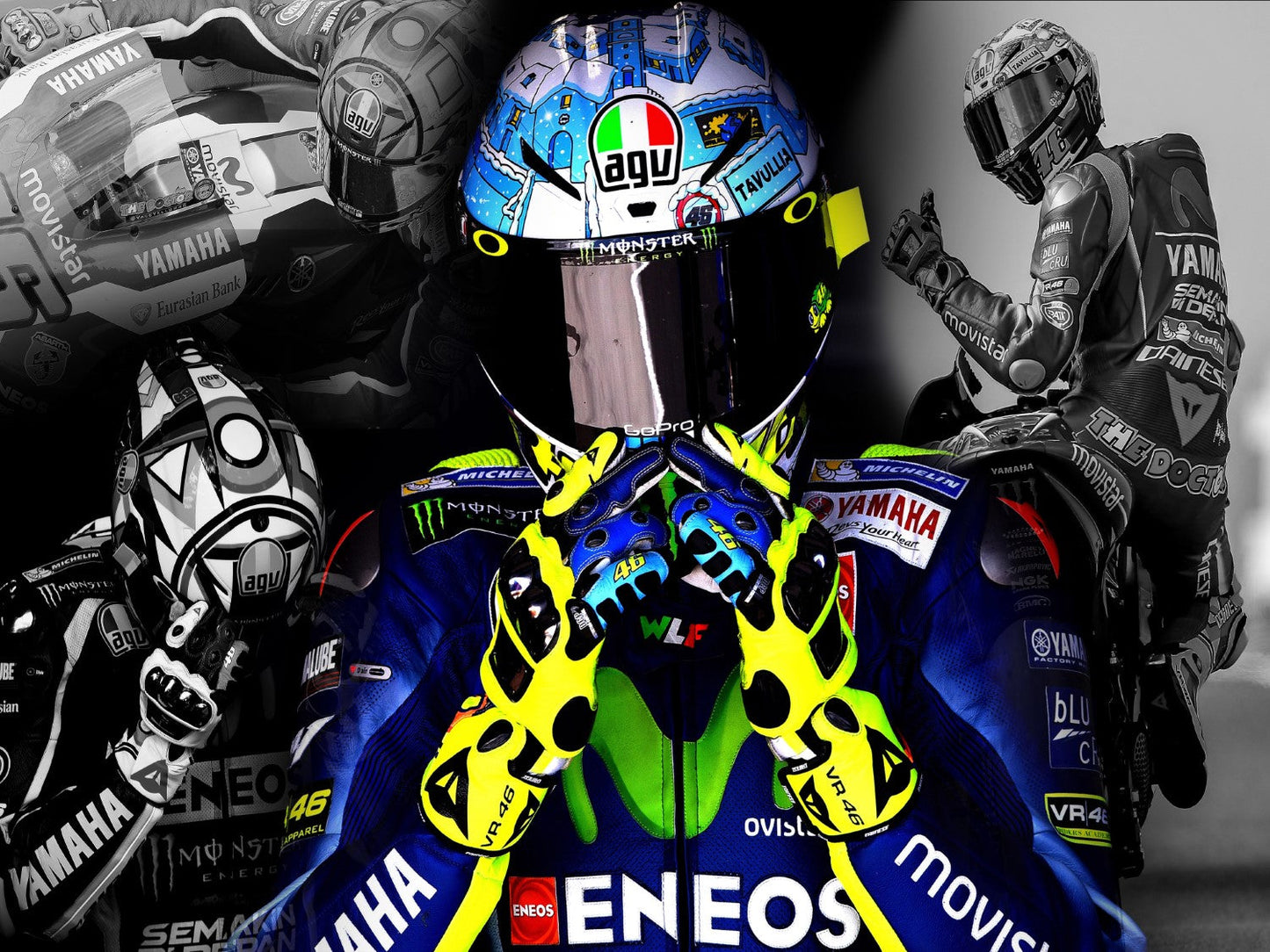 Rossi Black and White Canvas Print