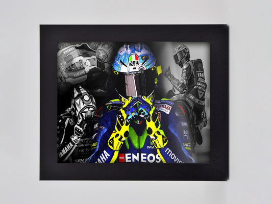 Rossi Black and White Framed Print