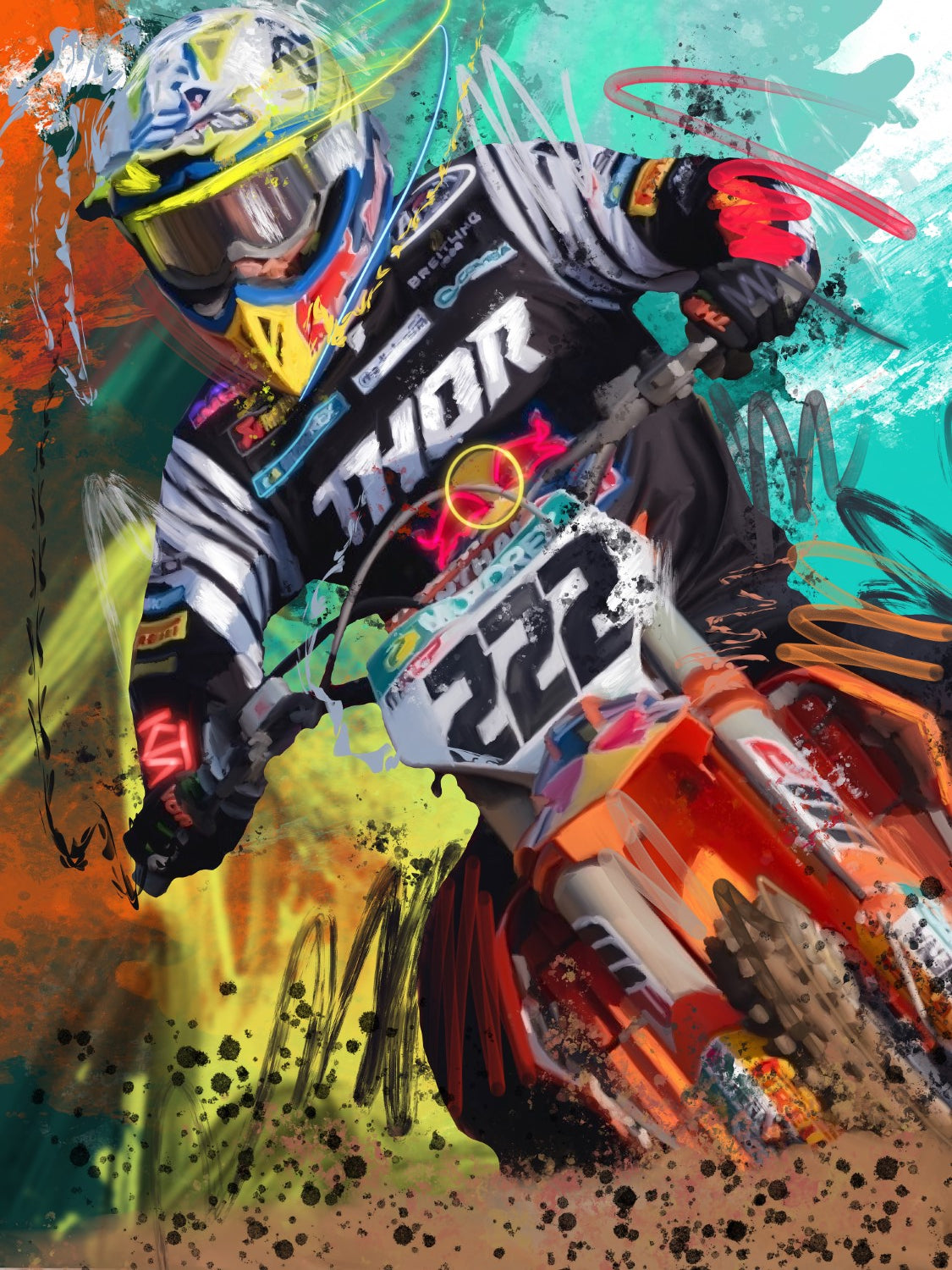 Tony Cairoli Foamex Print