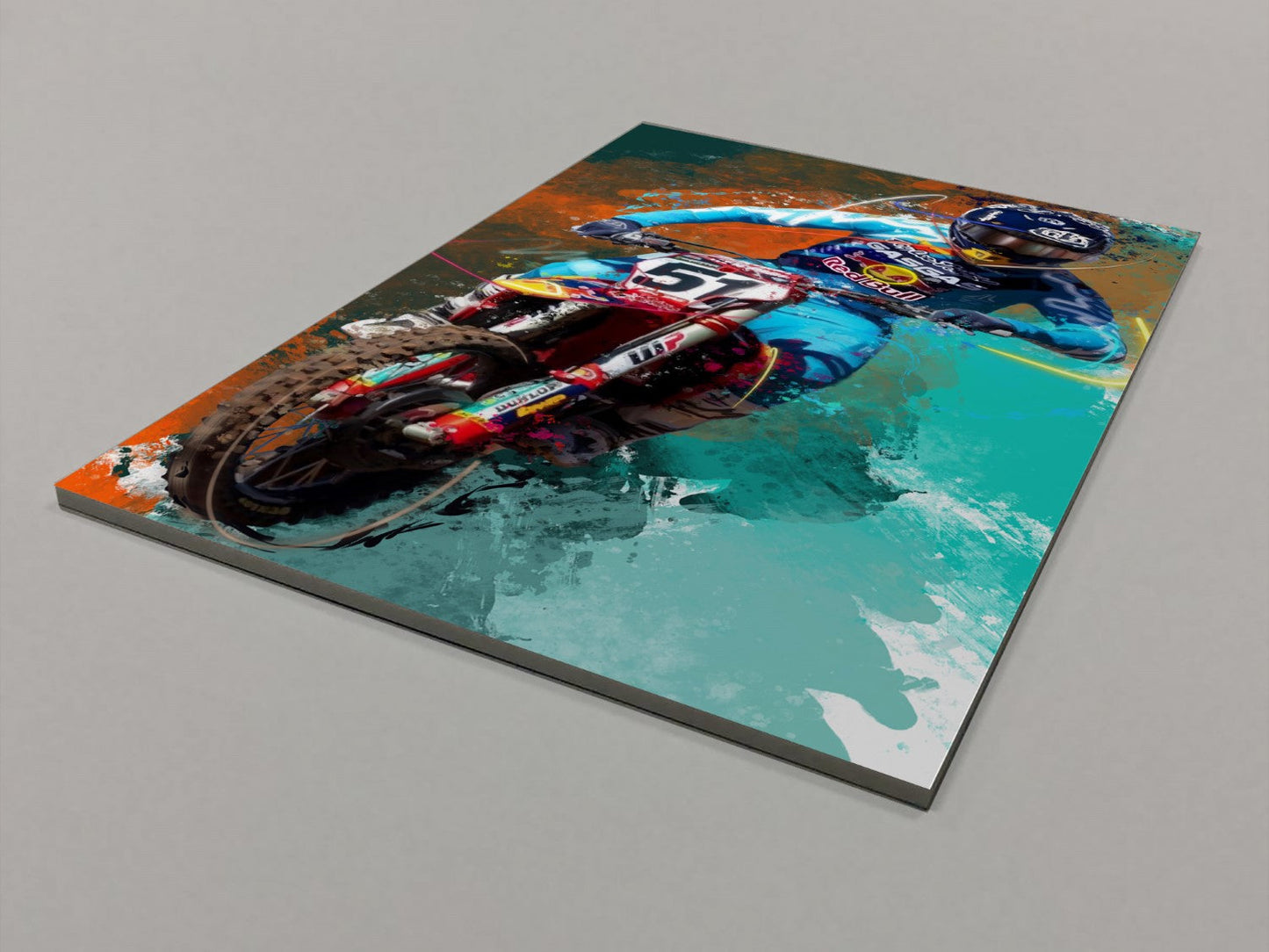 Barcia in Blue Foamex Print