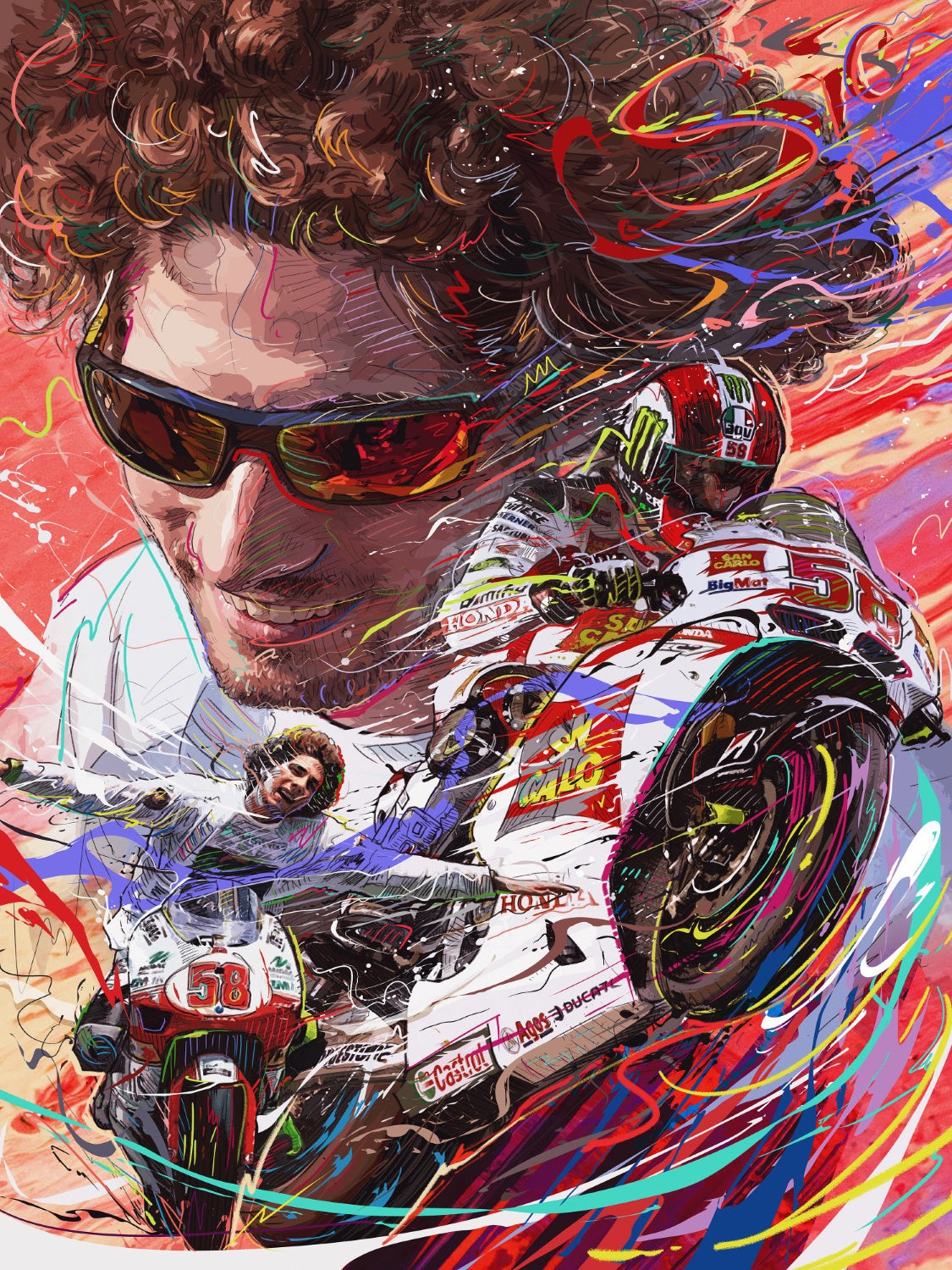 Simoncelli Montage Foamex Print