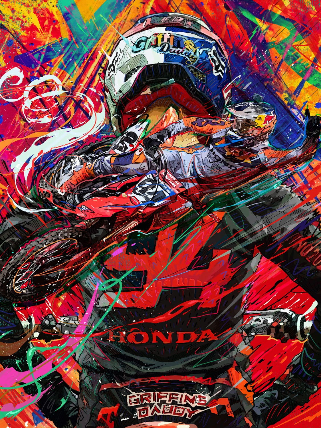 Roczen Red Framed Print