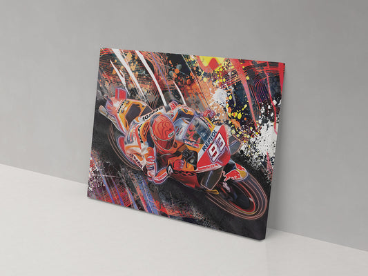 Marc Marquez 93 00047 Canvas Print