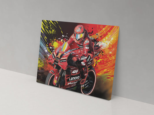 Pecco Bagnaia 1 00001 Canvas Print