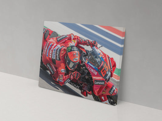 Pecco Bagnaia 1 00085 Canvas Print