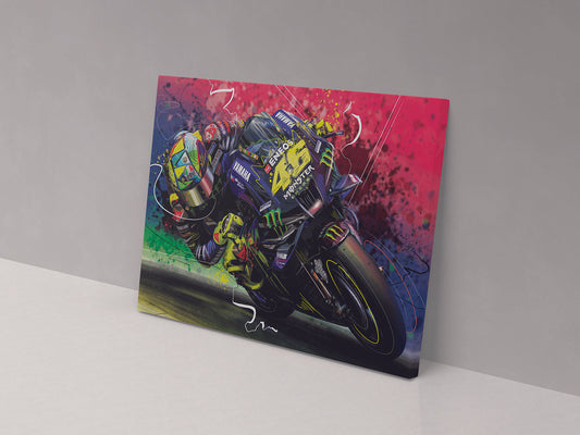 Valentino Rossi 4 00029 Canvas Print