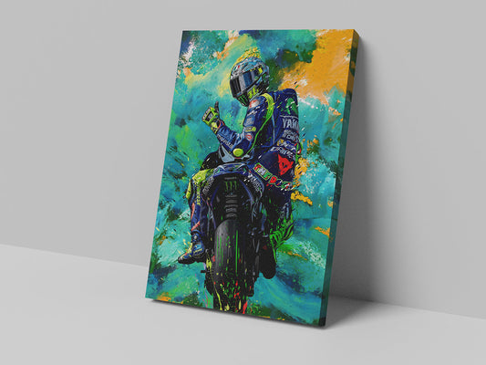 Valentino Rossi 46 00034 Canvas Print