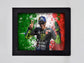 Rossi with Flag 46 Framed Print