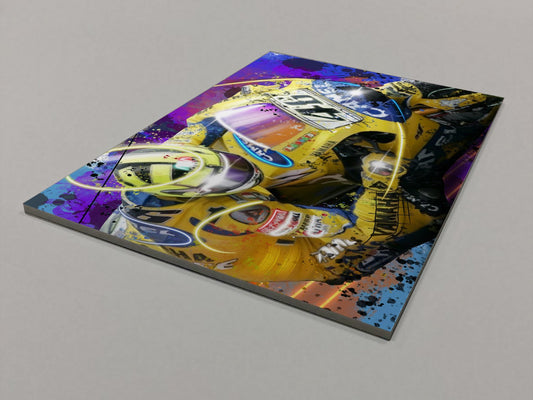 Rossi on Yamaha 46 Foamex Print