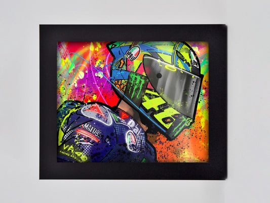 Rossi helmet 46 Framed Print