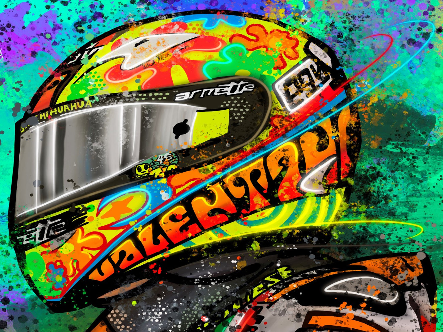 Rossi Repsol 46 Framed Print