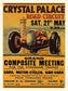 Palace Road Race Poster1938 Foamex Print