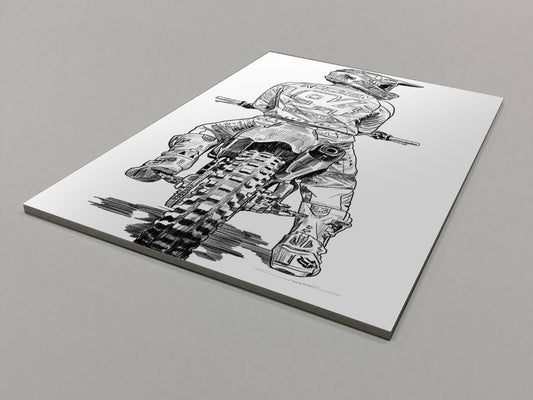 Roczen Sketch Foamex Print