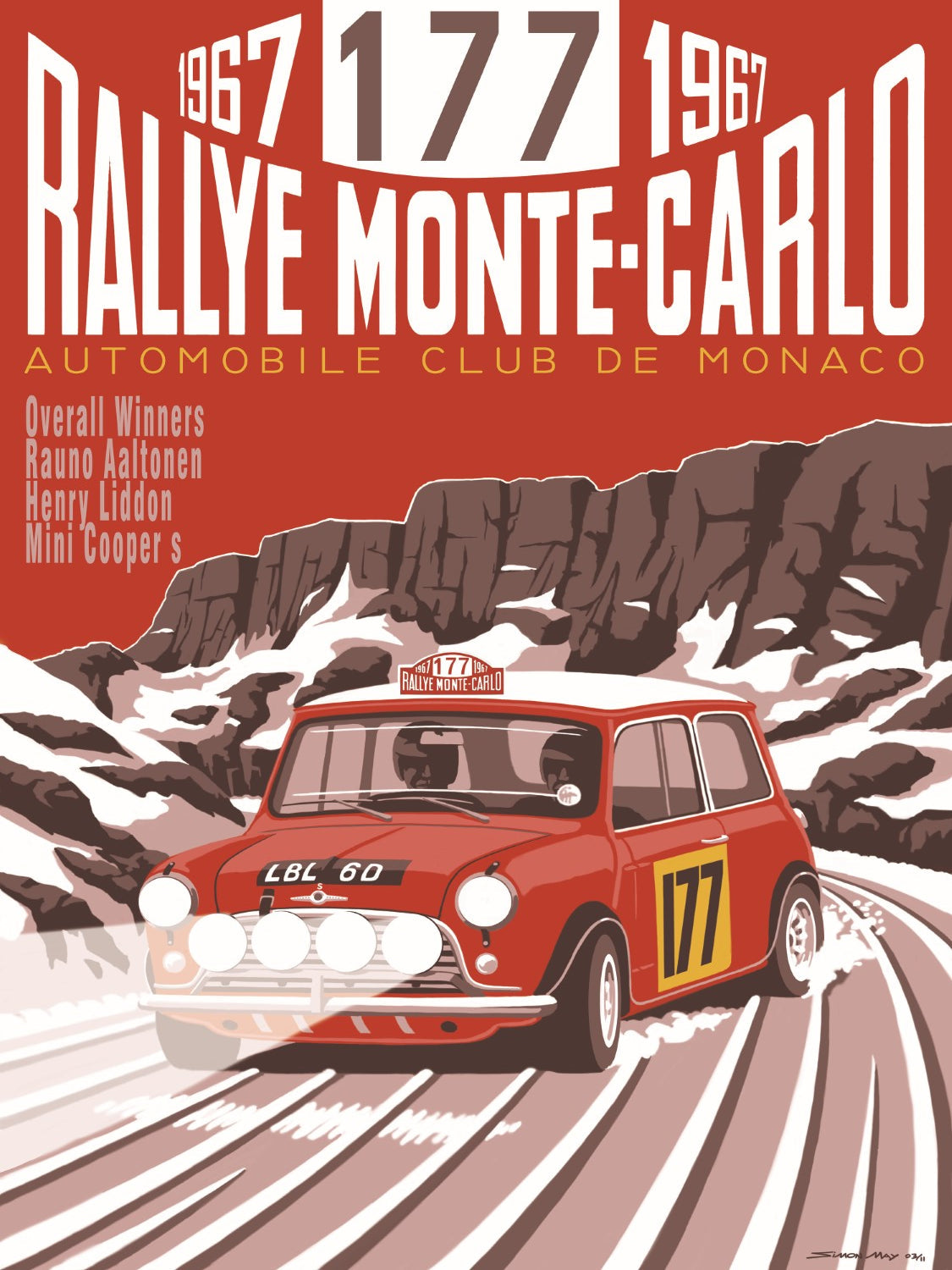 Mini Monte Carlo 1967 Framed Print