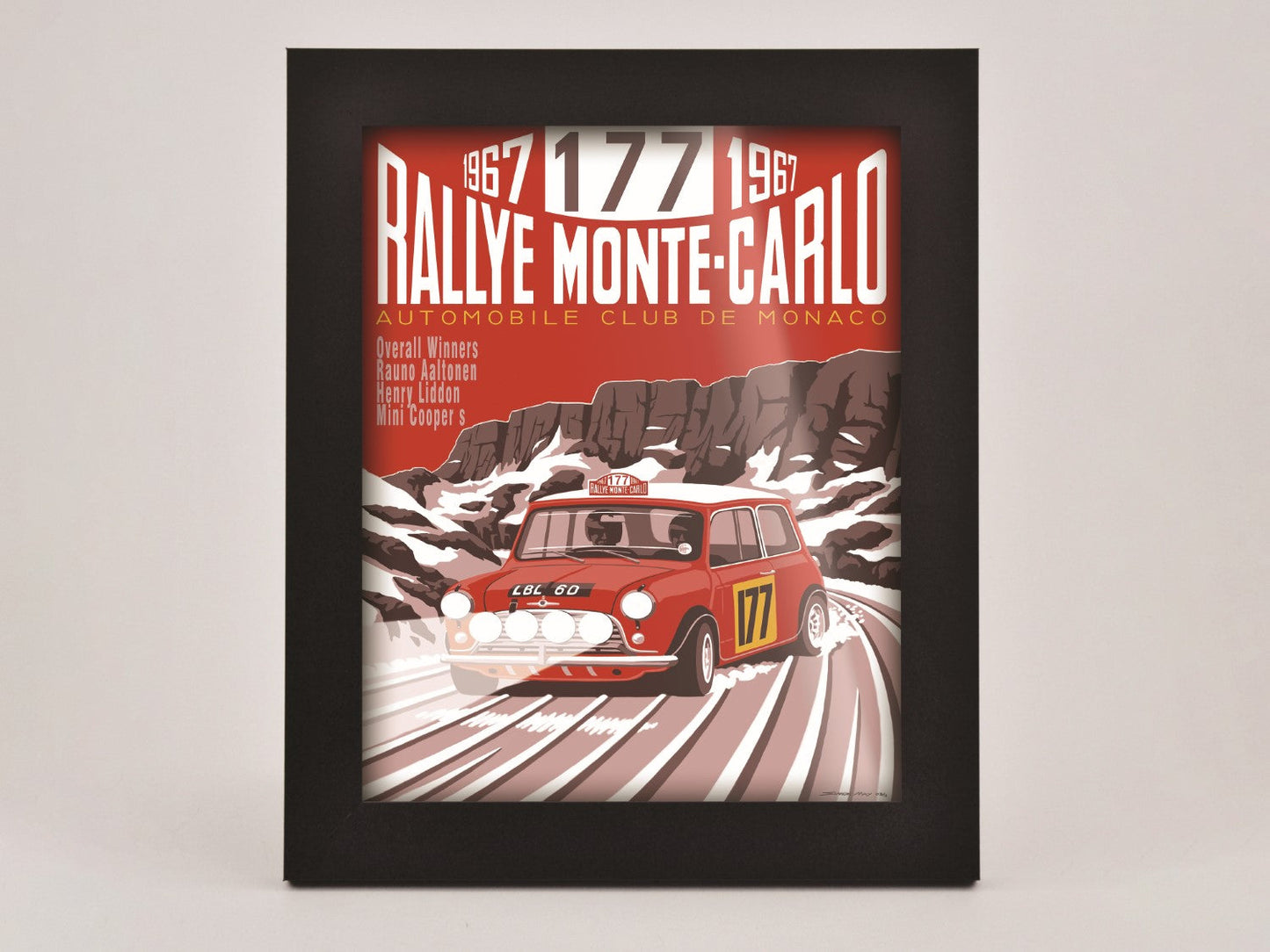 Mini Monte Carlo 1967 Framed Print