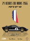 Le Mans 1966 Tribute Foamex Print