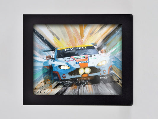 Gulf Aston Martin GT Framed Print