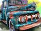 Old School Truck Framed Print