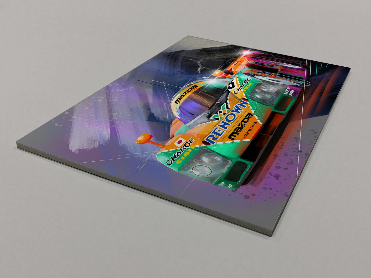 Mazda Supercar Foamex Print